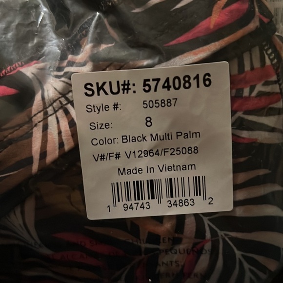 5"‎ Quick Dry Elastic Waist Board Shorts Swim Cover-up Shorts with Panty Print - Picture 7 of 8